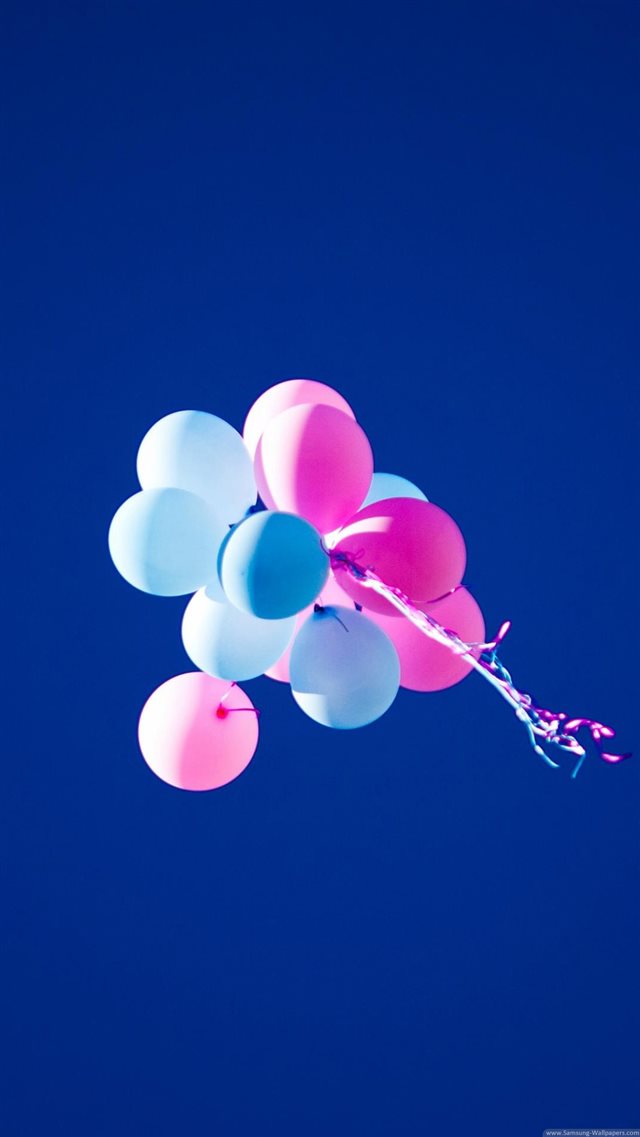 Colorful Balloons Blue Sky iPhone 8 wallpaper 