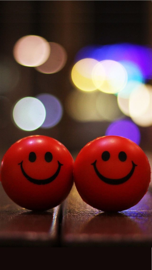 Red Happy Smiley iPhone 8 wallpaper 