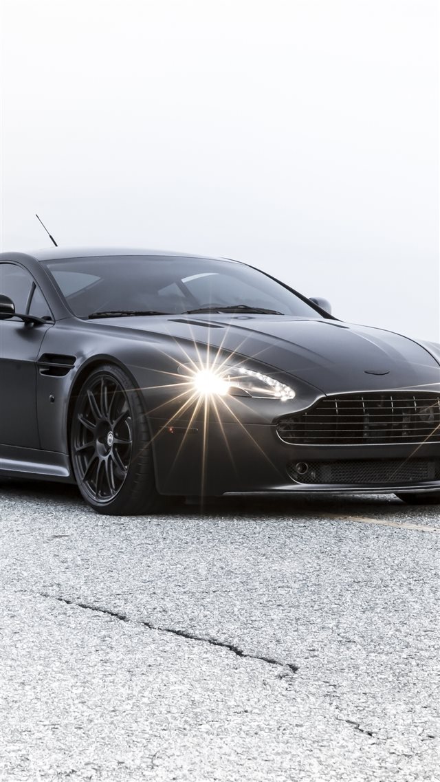 Aston Martin Vantage Black Bump iPhone 8 wallpaper 