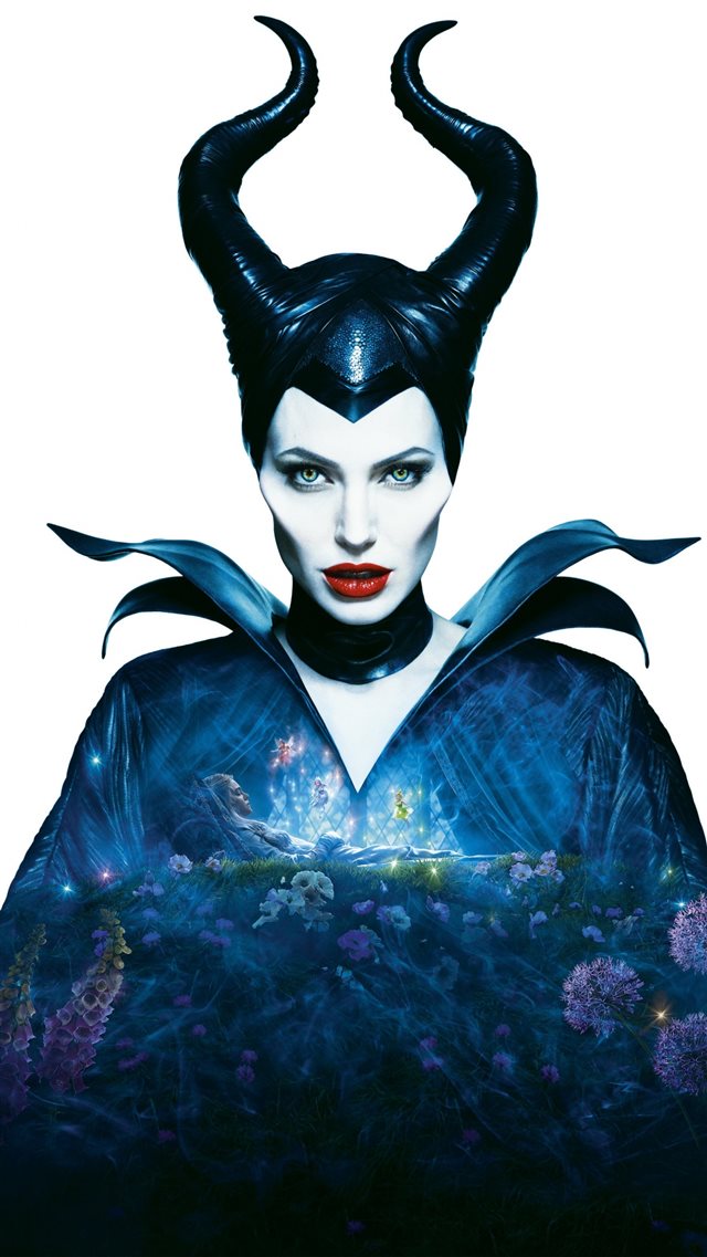 Maleficent Angelina Jolie Horns Fairy Tail iPhone 8 wallpaper 