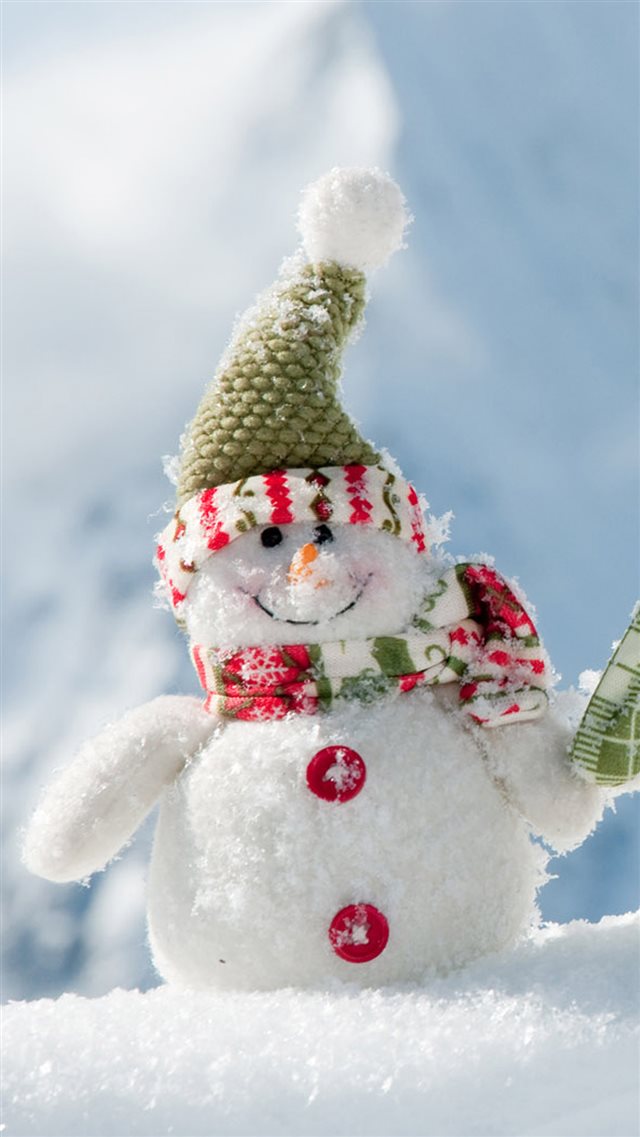 Christmas Snowman iPhone 8 wallpaper 