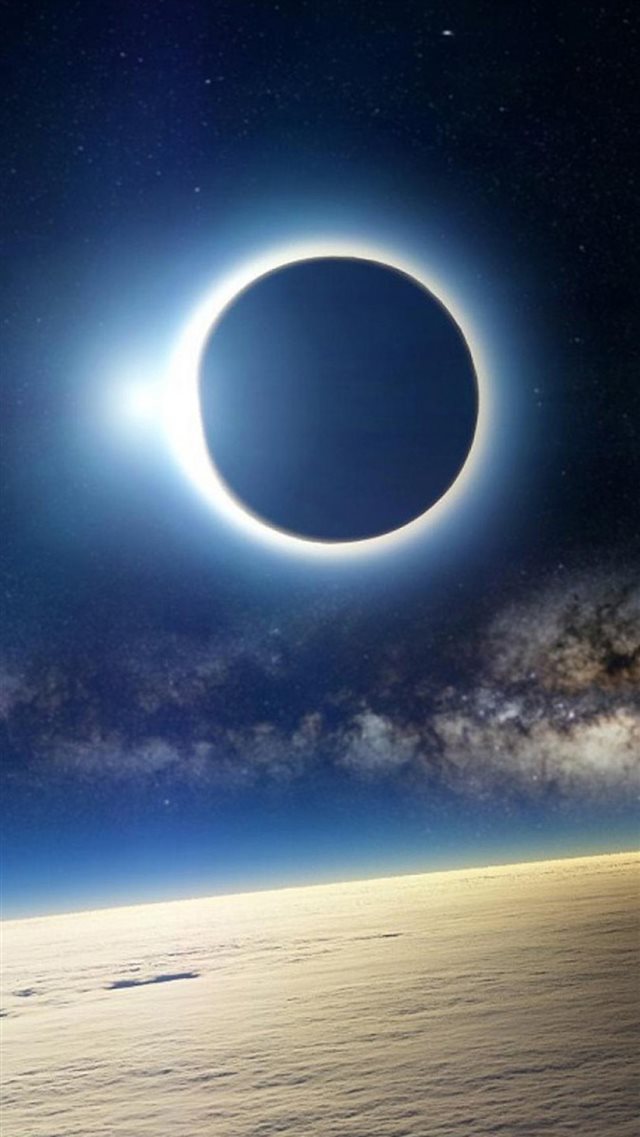 Fantasy Space Eclipse iPhone 8 wallpaper 