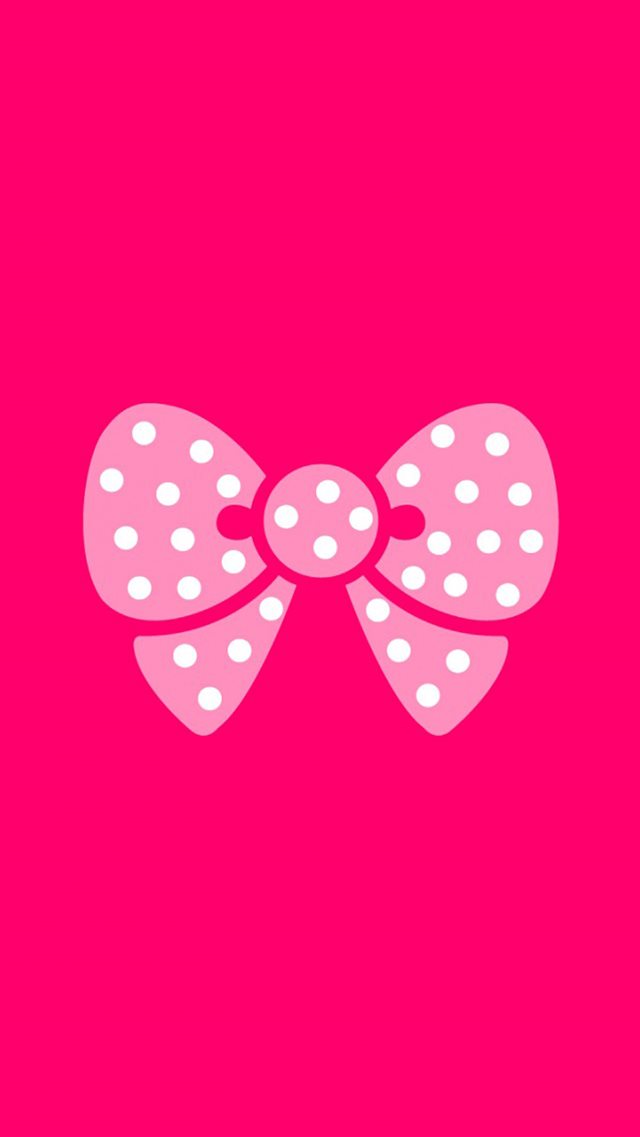 Cute Lovely Bowknot iPhone 8 wallpaper 