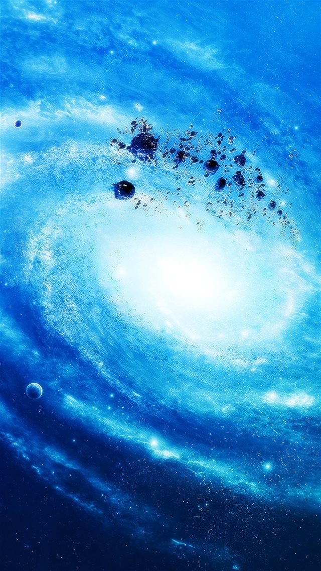 Silver Space Galaxy iPhone 8 wallpaper 