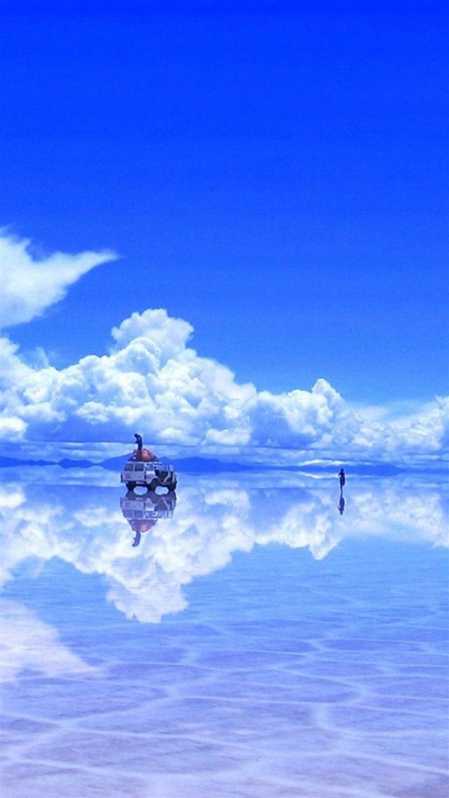 Nature Sea Mirror Skyscape iPhone 8 wallpaper 