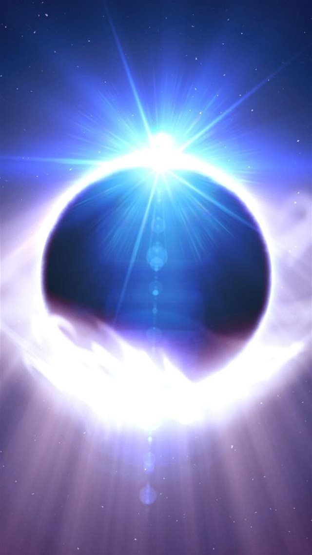 Space Solar Eclipse iPhone 8 wallpaper 