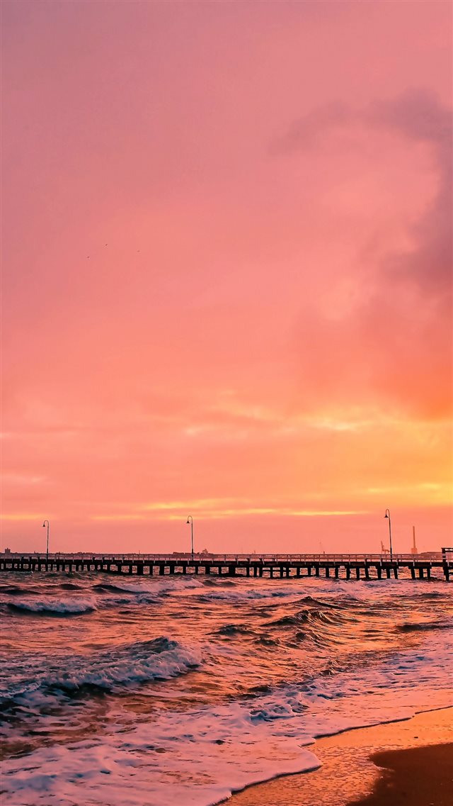Sunset Sea Sun Landscape iPhone 8 wallpaper 