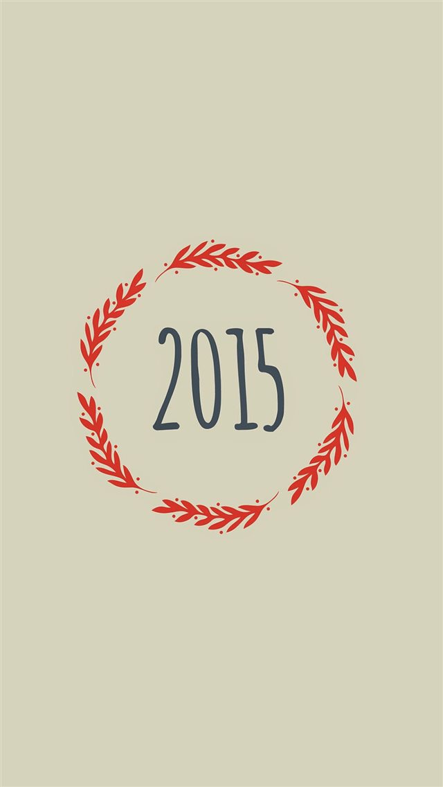 2015 Mistletoe Minimal Design iPhone 8 wallpaper 