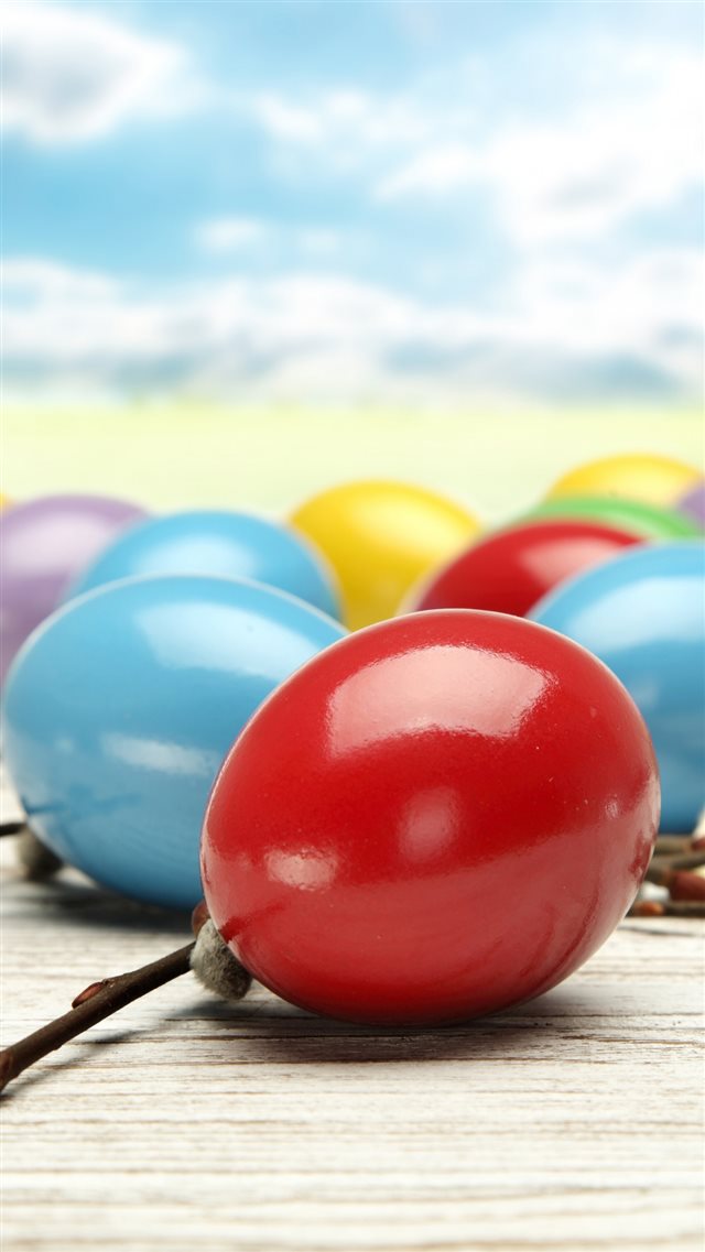 Colorful Easter Eggs  iPhone 8 wallpaper 