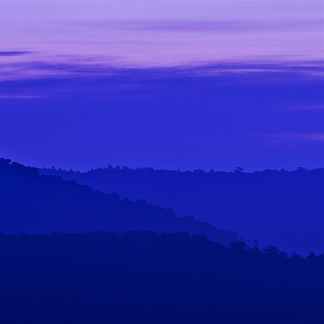 Blue Mountain Morning Sunrise Nature iPad wallpaper 