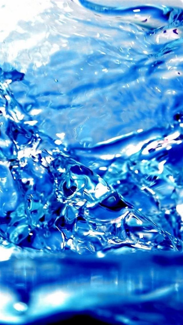 Blue Water Splash Background iPhone 8 wallpaper 