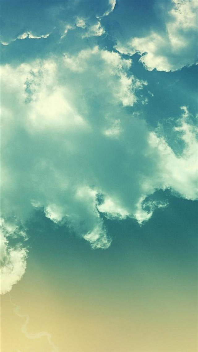 Nature Sunny Bright Cloudy Skyscape iPhone 8 wallpaper 