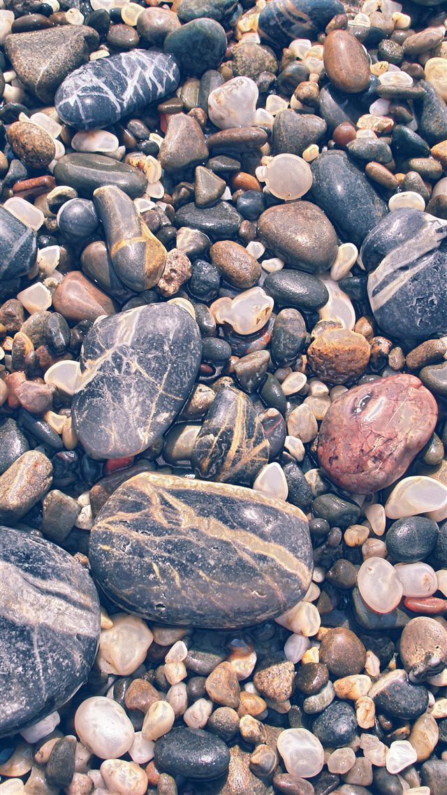 Nature Smooth Pebble Piles iPhone 8 wallpaper 