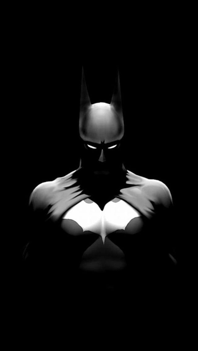 Batman In Dark Background iPhone 8 wallpaper 