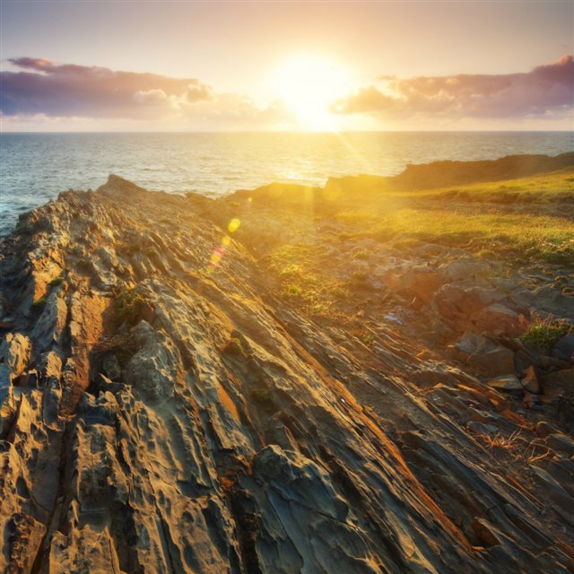 Atlantic Mountain Coast Spectacular View iPad wallpaper 