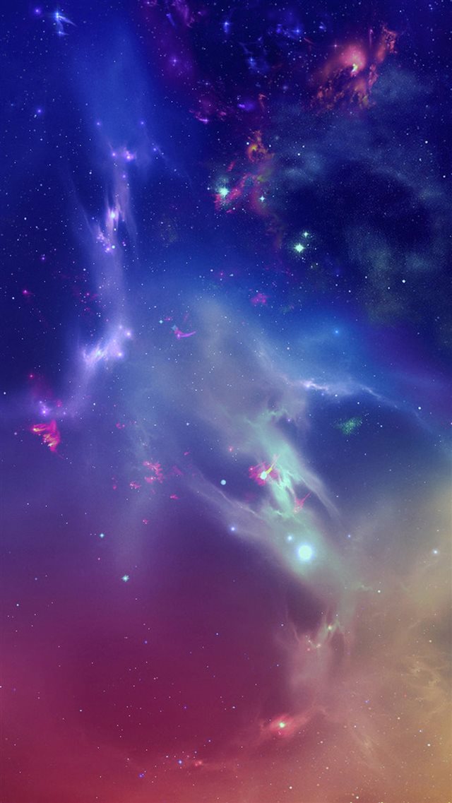 Outer Space Starry Nebula iPhone 8 wallpaper 