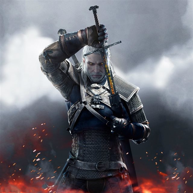 Witcher 3 Wild Hunt Geralt iPad wallpaper 