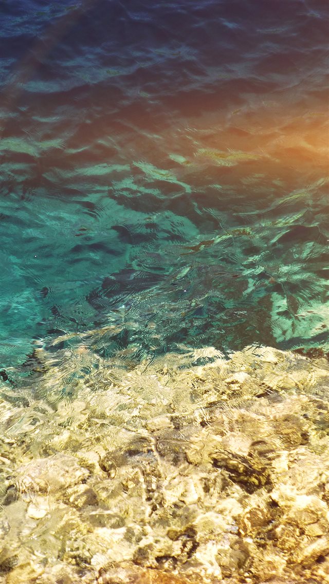 Summer Flare Sea Texture Water Wave iPhone 8 wallpaper 