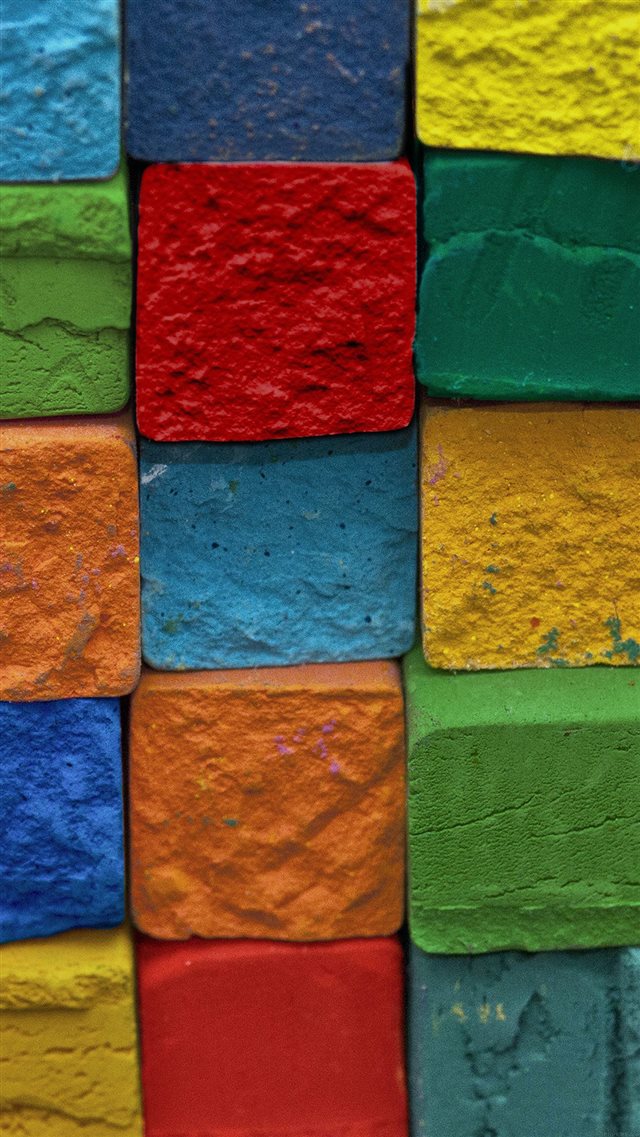 Colorful Cube Block Art Pattern iPhone 8 wallpaper 