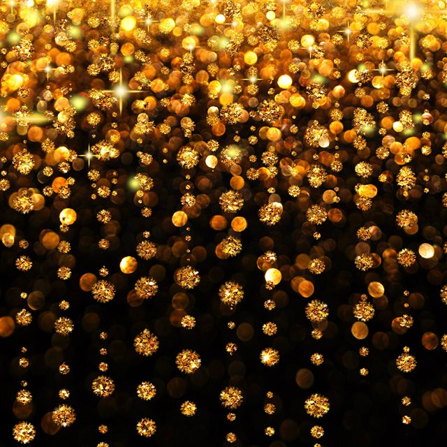 Glitter Diamond Yellow Gold Tassels Pattern iPad wallpaper 
