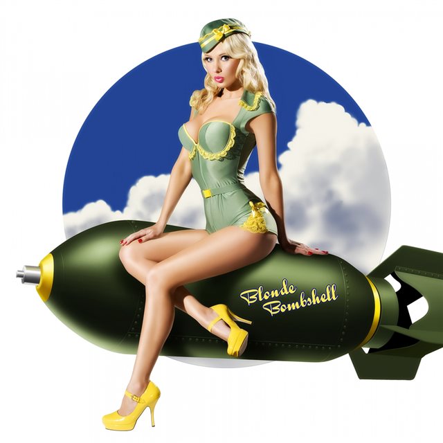 Army Pin Up Sexy Girl Art iPad wallpaper 