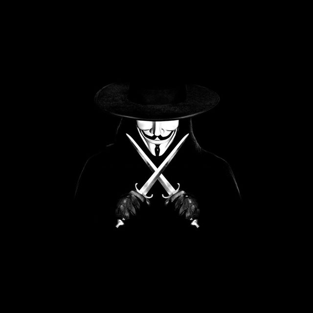 V For Vendetta Knives Hat iPad wallpaper 
