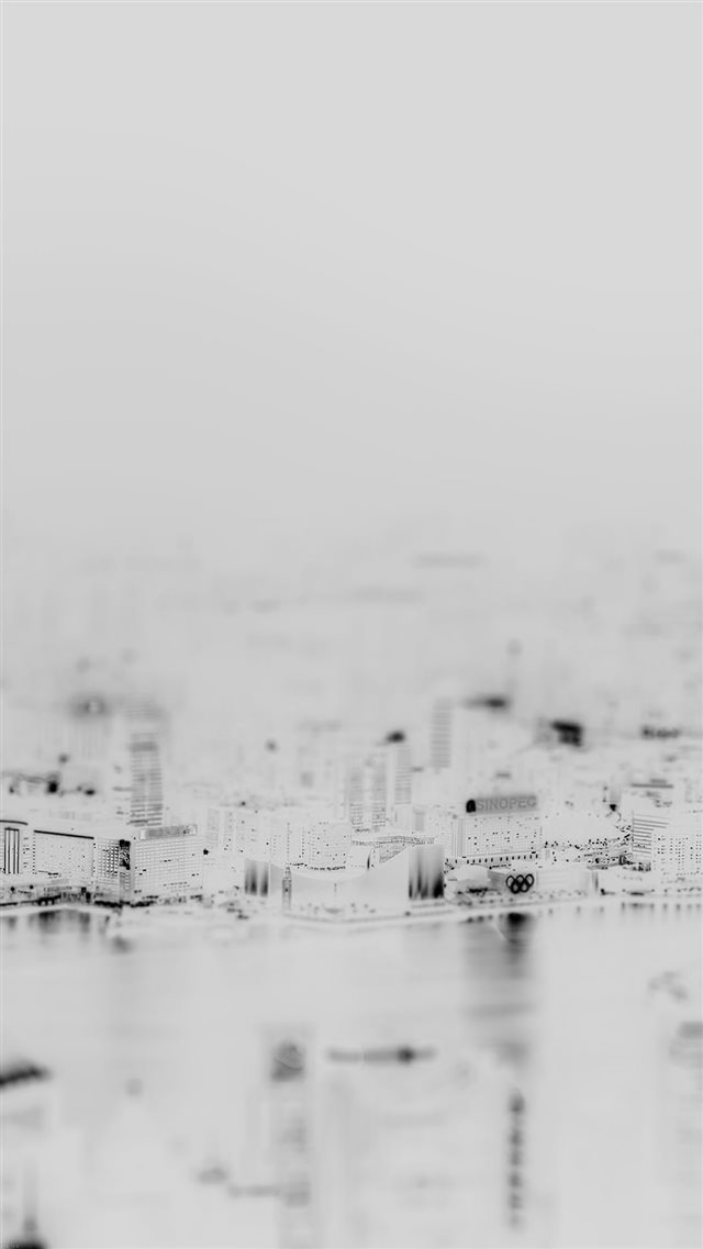 Hongkong Night Cityscape White iPhone 8 wallpaper 