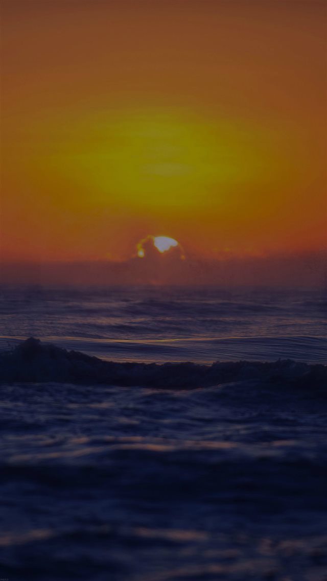 Sea Spray Dark Sunset Ocean Water Nature iPhone 8 wallpaper 