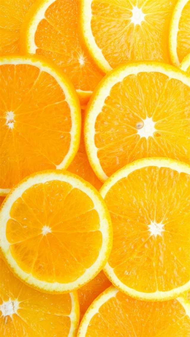 Fruit Orange Slice Overlap Background iPhone 8 wallpaper 