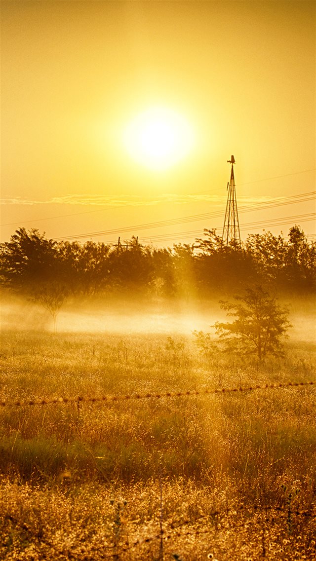 Nature Country Sunrise Landscape iPhone 8 wallpaper 