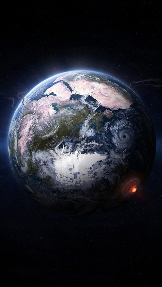 Fantasy Outer Space Earth Planet iPhone 8 wallpaper 