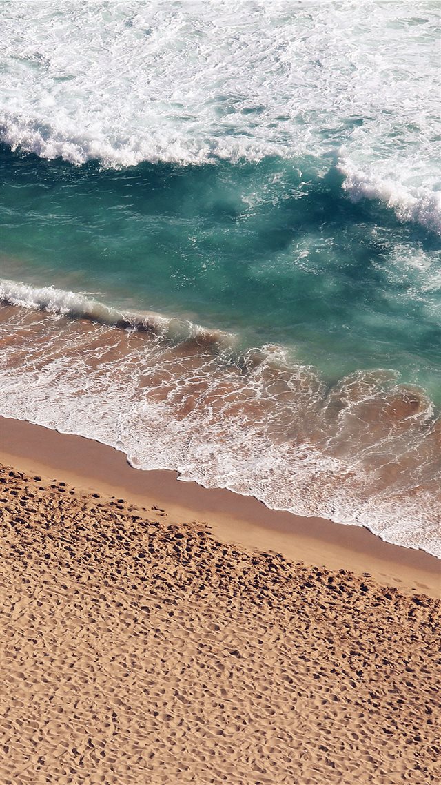 Beach Wave Coast Nature Sea Water Summer iPhone 8 wallpaper 