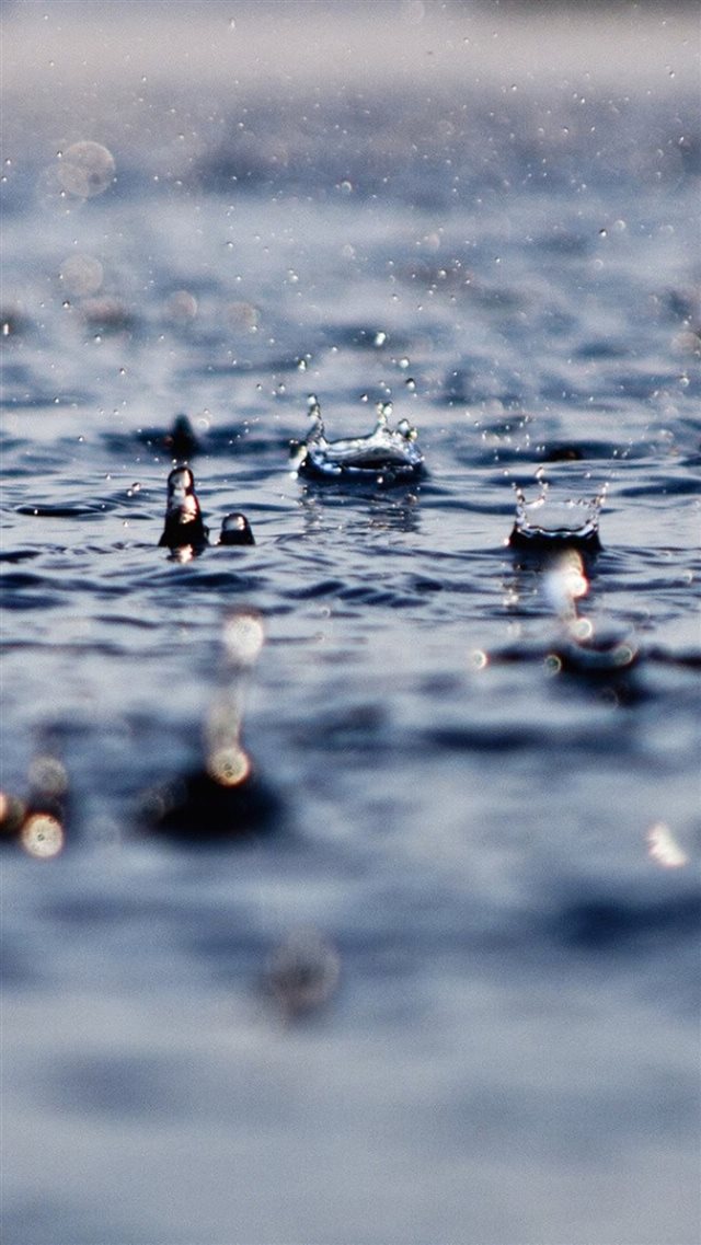 Rainy Wet Splash Water Background iPhone 8 wallpaper 