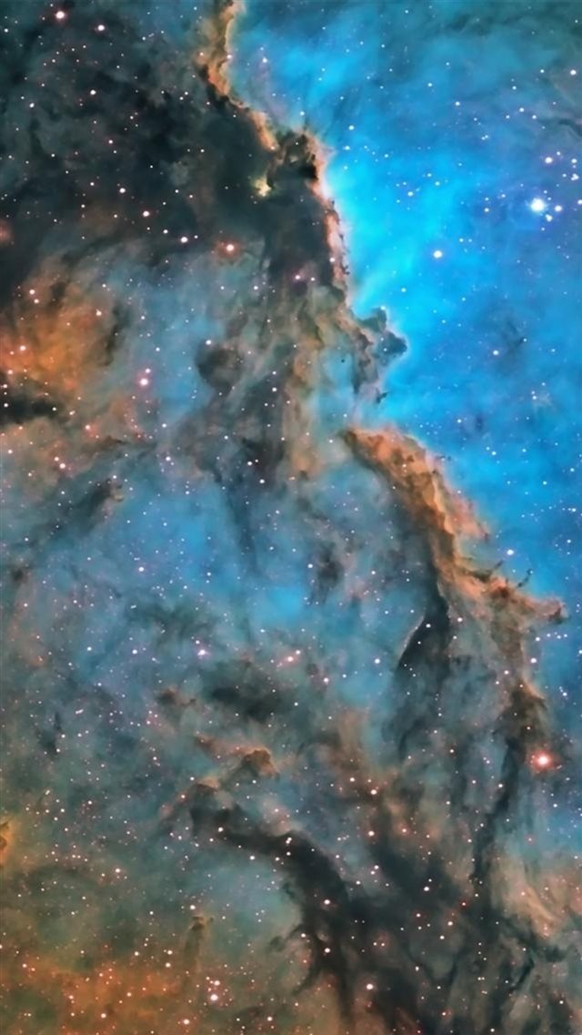 Shiny Fantasy Starry Nebula Outer Space iPhone 8 wallpaper 