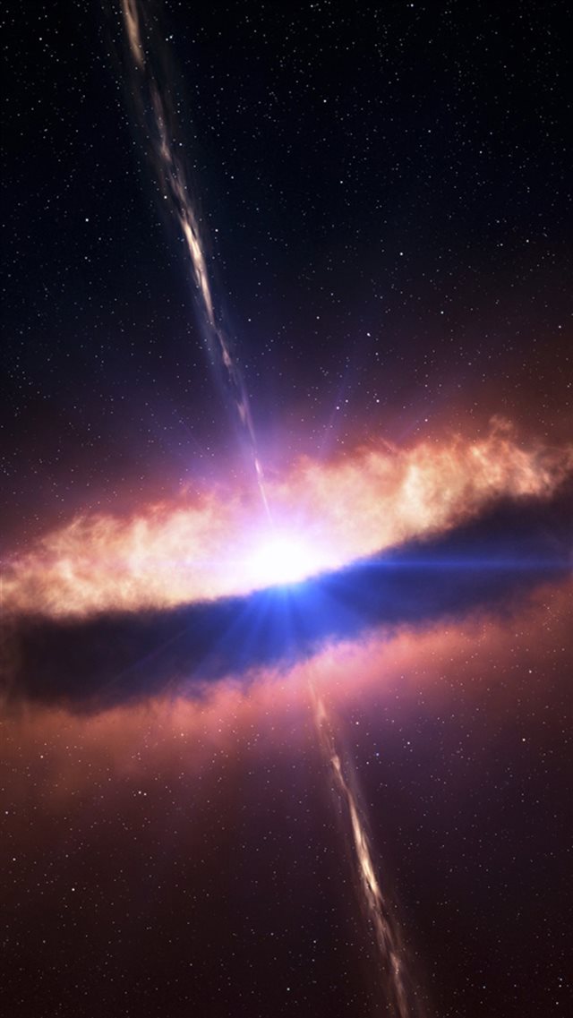 Wonderful Shiny Light Beam Outer Space View iPhone 8 wallpaper 