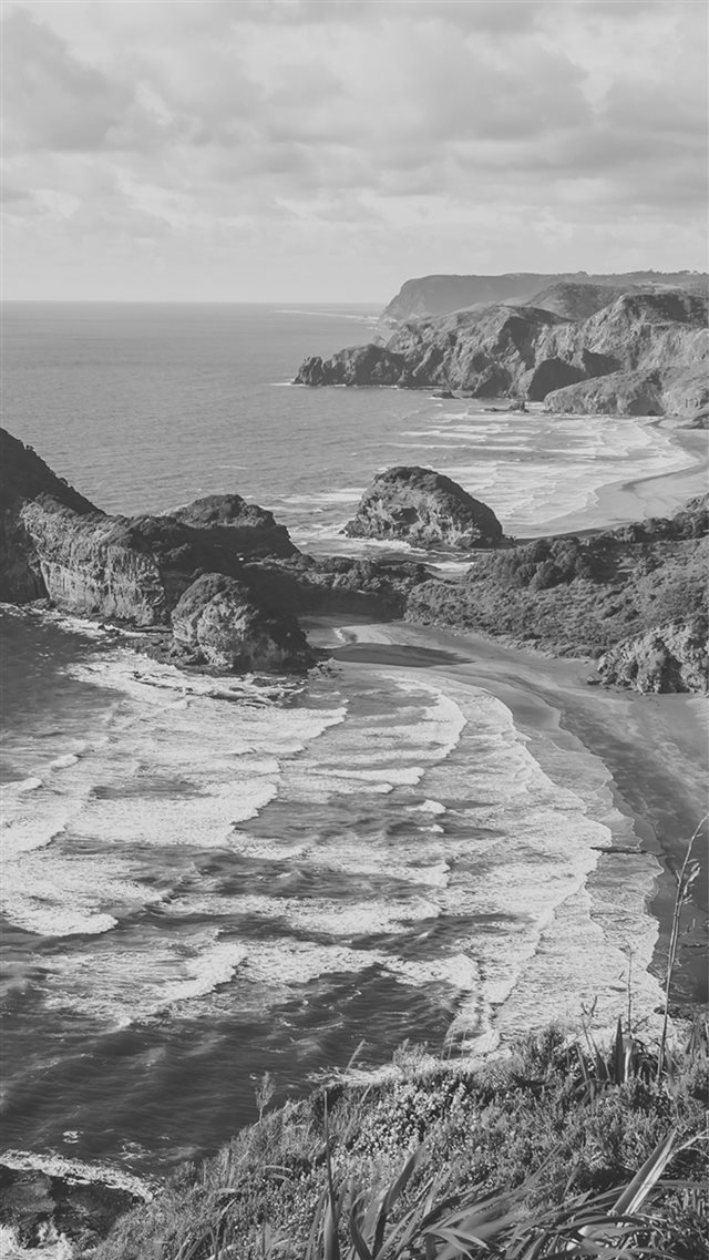 Nature Sea Ocean View Water New Zealand Dark iPhone 8 wallpaper 