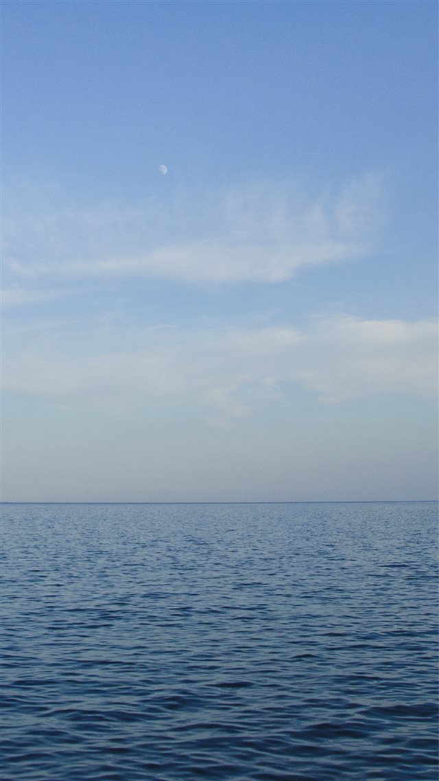 Sea Blue Ocean Sky Nature iPhone 8 wallpaper 