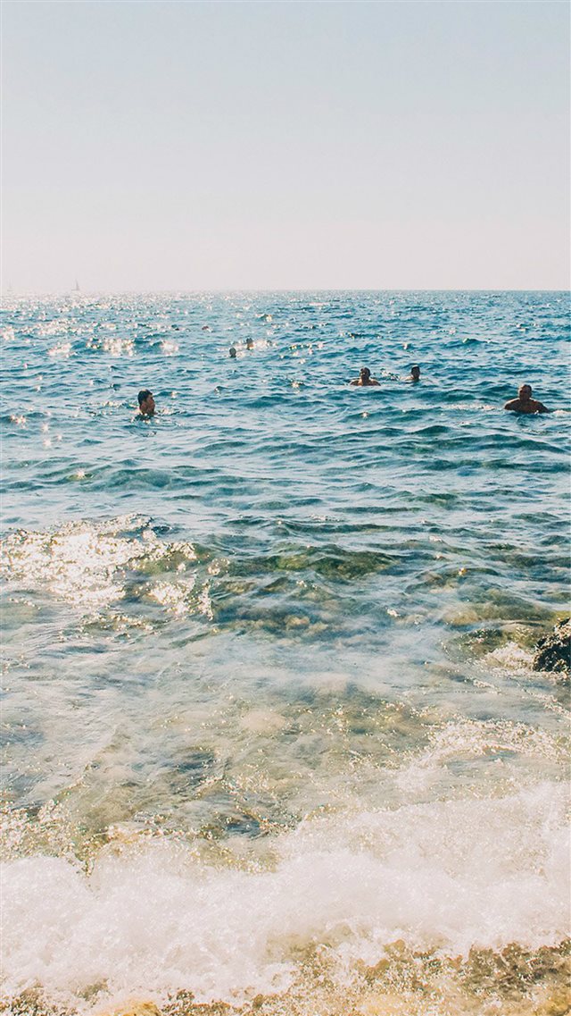 Beach Vacation Swim Ocean Sea Summer Nature iPhone 8 wallpaper 