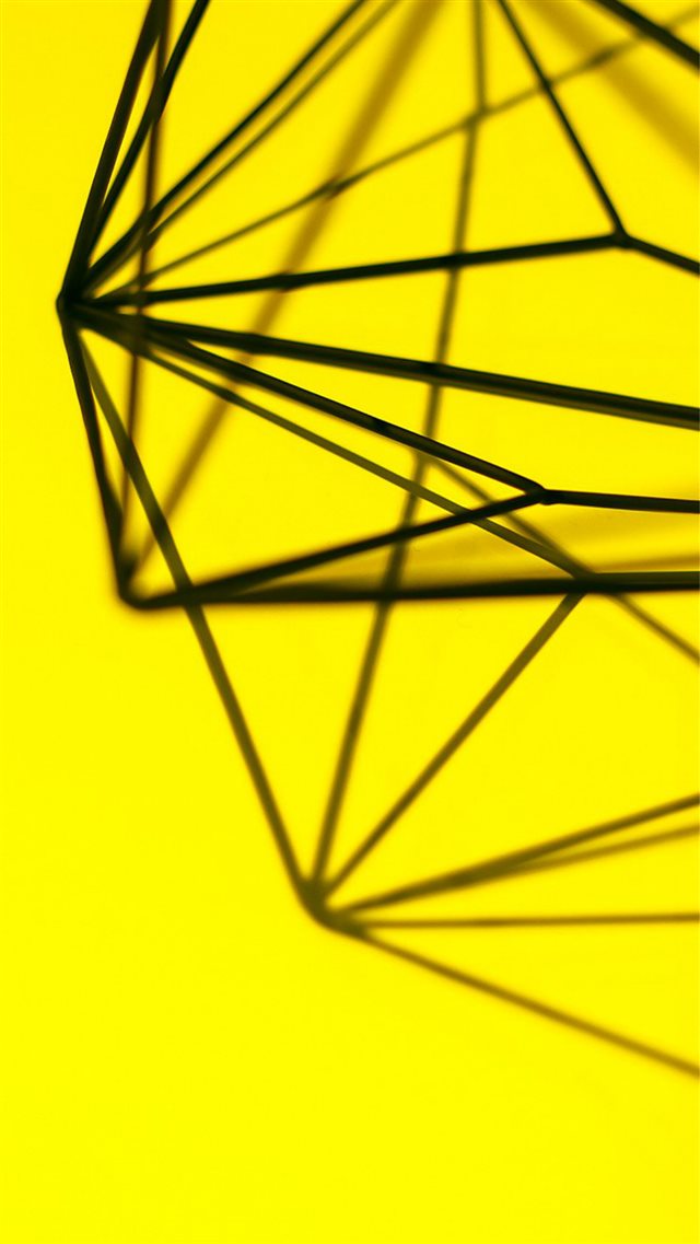 Simple Design Deco Yellow Pattern iPhone 8 wallpaper 