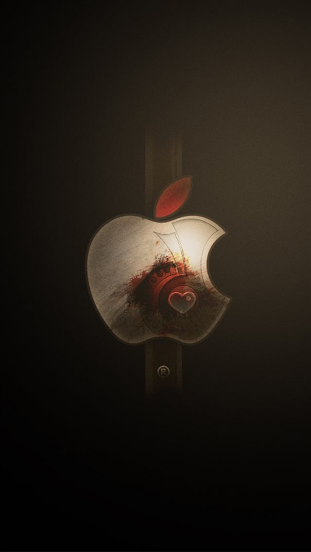 Apple Logo Art Landscape iPhone 8 wallpaper 