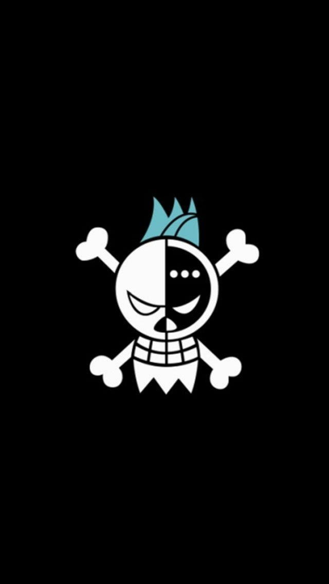 Fun Pirate Skull Logo Pattern iPhone 8 wallpaper 