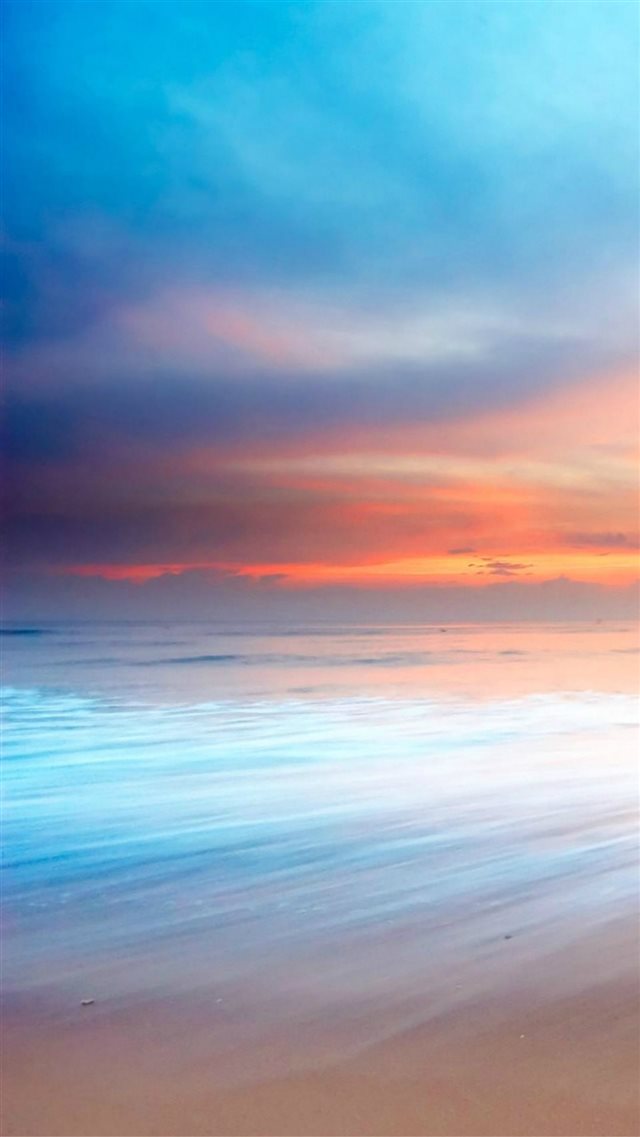 Nature Ocean Beach Sunset Bokeh Sky View iPhone 8 wallpaper 
