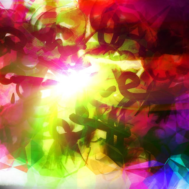 Colorful Visual Kinetics Art iPad wallpaper 