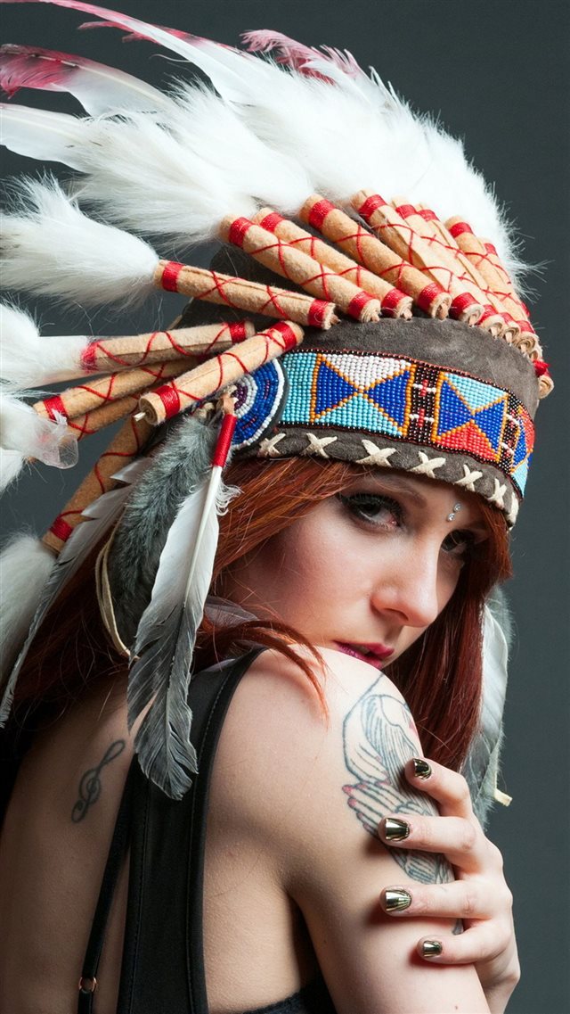 Tribal Beauty Clothes iPhone 8 wallpaper 