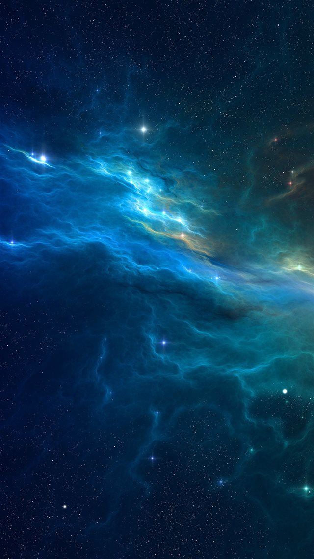 Space War Blue Storm Star Illust iPhone 8 wallpaper 