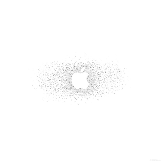 Logo Art Apple Rainbow Minimal White iPad wallpaper 