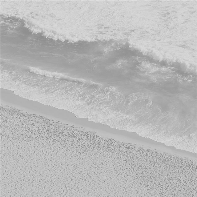 Beach Wave Coast Nature Sea Water Summer White iPad wallpaper 