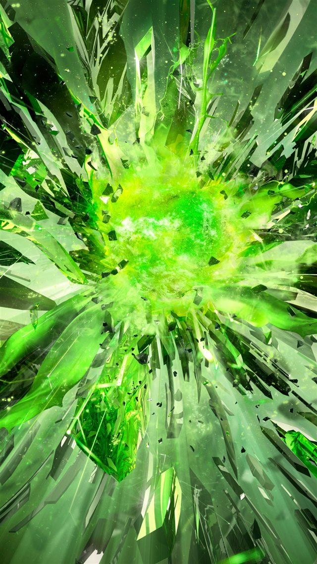 Crystals Debris Explosion Light iPhone 8 wallpaper 
