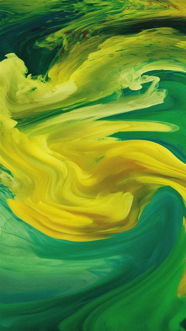 Hurricane Swirl Abstract Art Paint Green Pattern iPhone 8 wallpaper 