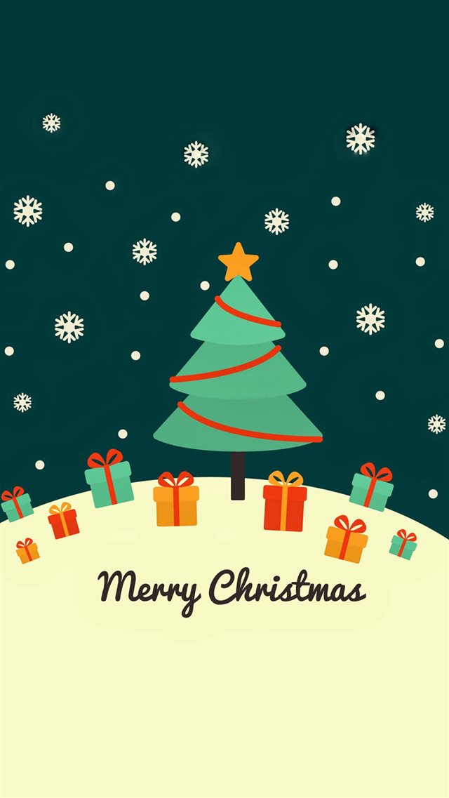 Cute Christmas Card Greeting iPhone 8 wallpaper 
